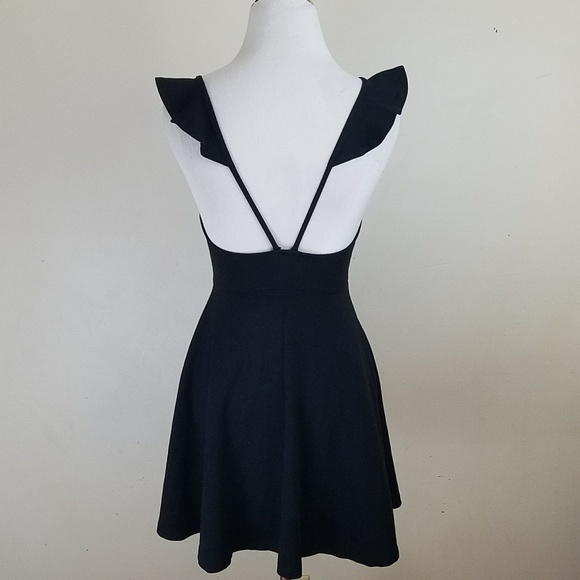 LuLus Fitted Backless Black Dress - Picture 3 of 5